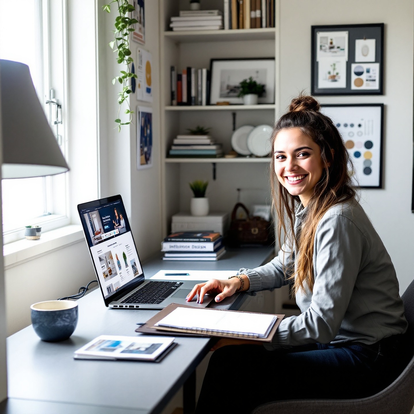 Diversas oportunidades de carrera tras estudiar diseño de interiores online.